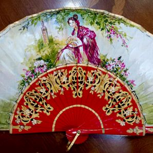 abanicos pinturas originales