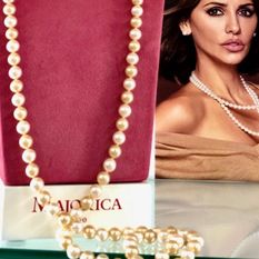 Diza-Dizal-Zadi - Abanicos de Sevilla collar de perlas Majorica