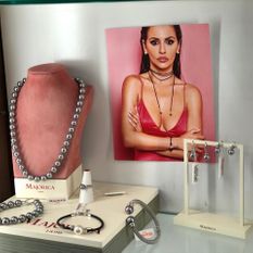 Diza-Dizal-Zadi - Abanicos de Sevilla collar y pulsera de perlas Majorica