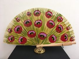 Diza-Dizal-Zadi - Abanicos de Sevilla abanico amapolas pintado a mano