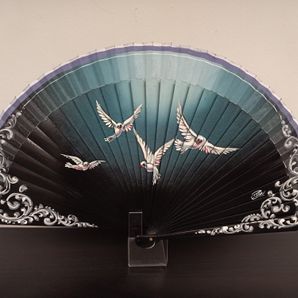 abanico pintado gaviotas