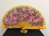 abanico pintado con flores