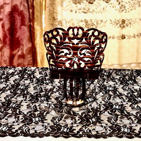 mantilla y peina