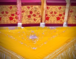 mantón seda