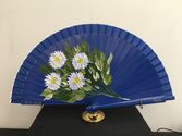 abanico pintado con flores