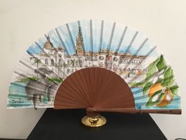 Diza-Dizal-Zadi - Abanicos de Sevilla abanico con paisaje